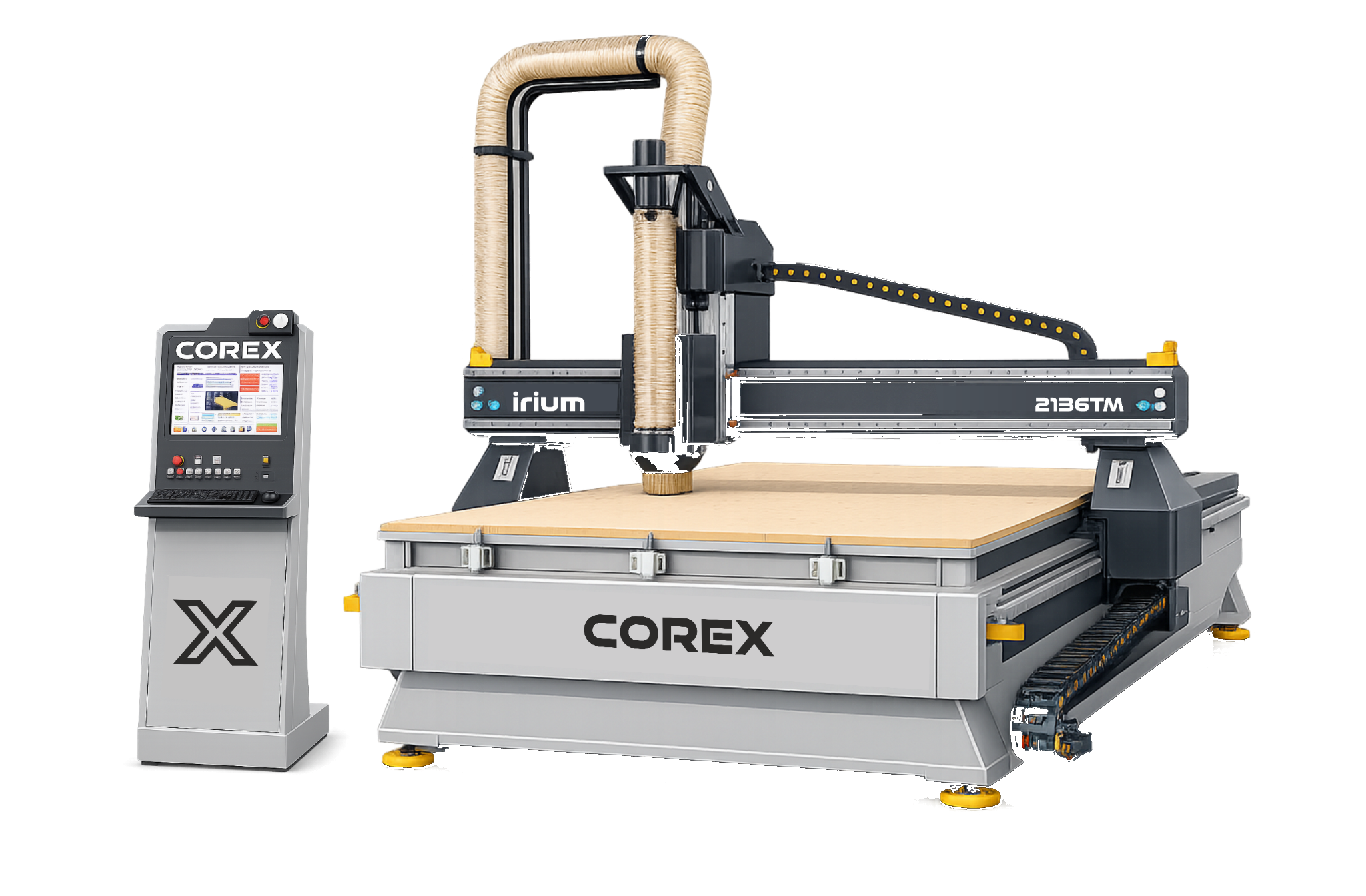 IRUM CNC TM conectada al sistema COREX